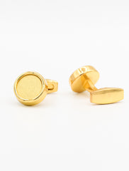 CLASSIC ROUND GOLD CUFFLINKS