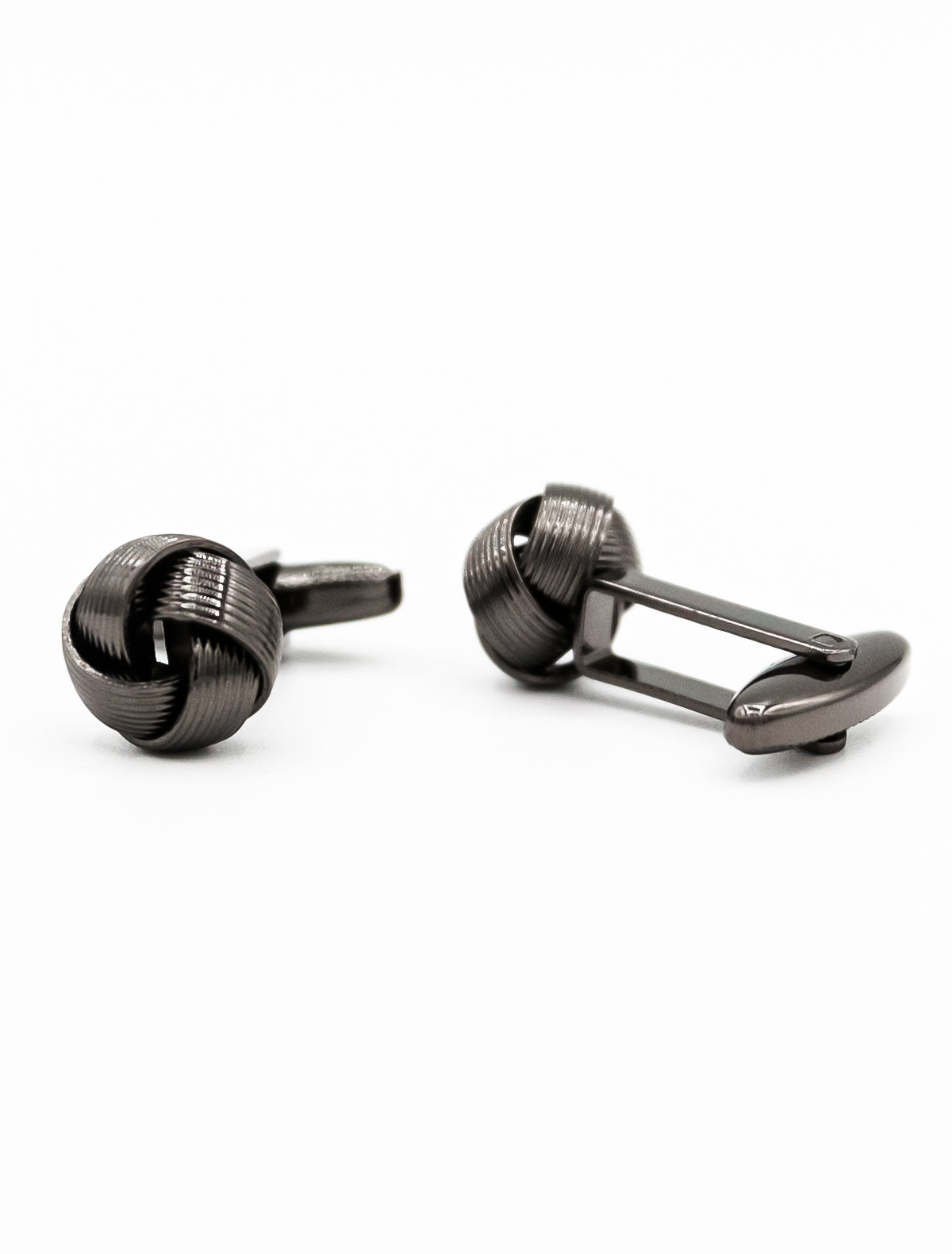 GUNMETAL KNOT CUFFLINKS