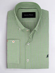 GREEN CHECKERED SHIRT