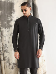 PREMIUM BLACK COTTON KURTA PAJAMA