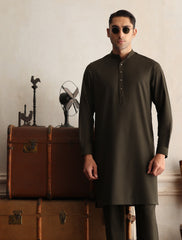 OLIVE GREEN KURTA PAJAMA