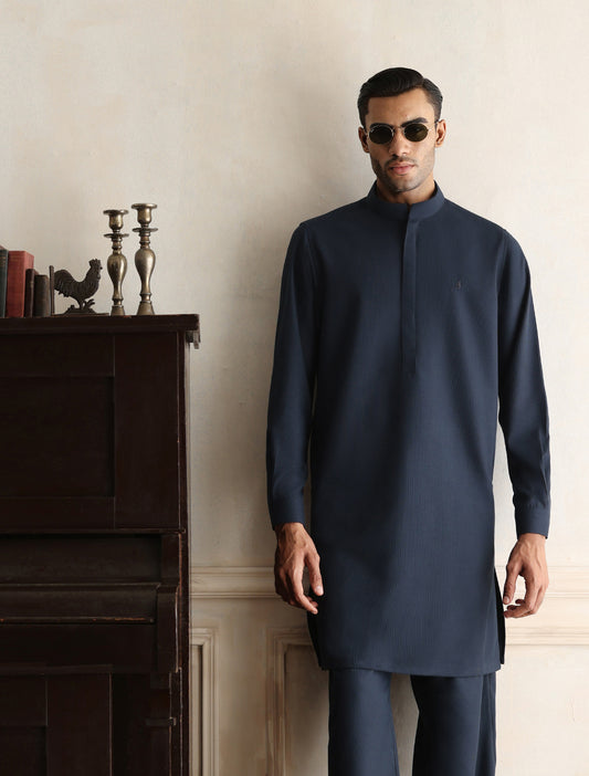 CLASSIC NAVY KURTA PAJAMA