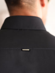 BLACK TEXTURED KURTA PAJAMA