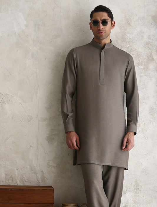LIGHT GREEN TEXTURED KURTA PAJAMA