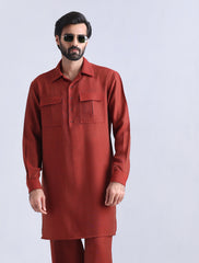 RUST DESIGNER KURTA PAJAMA