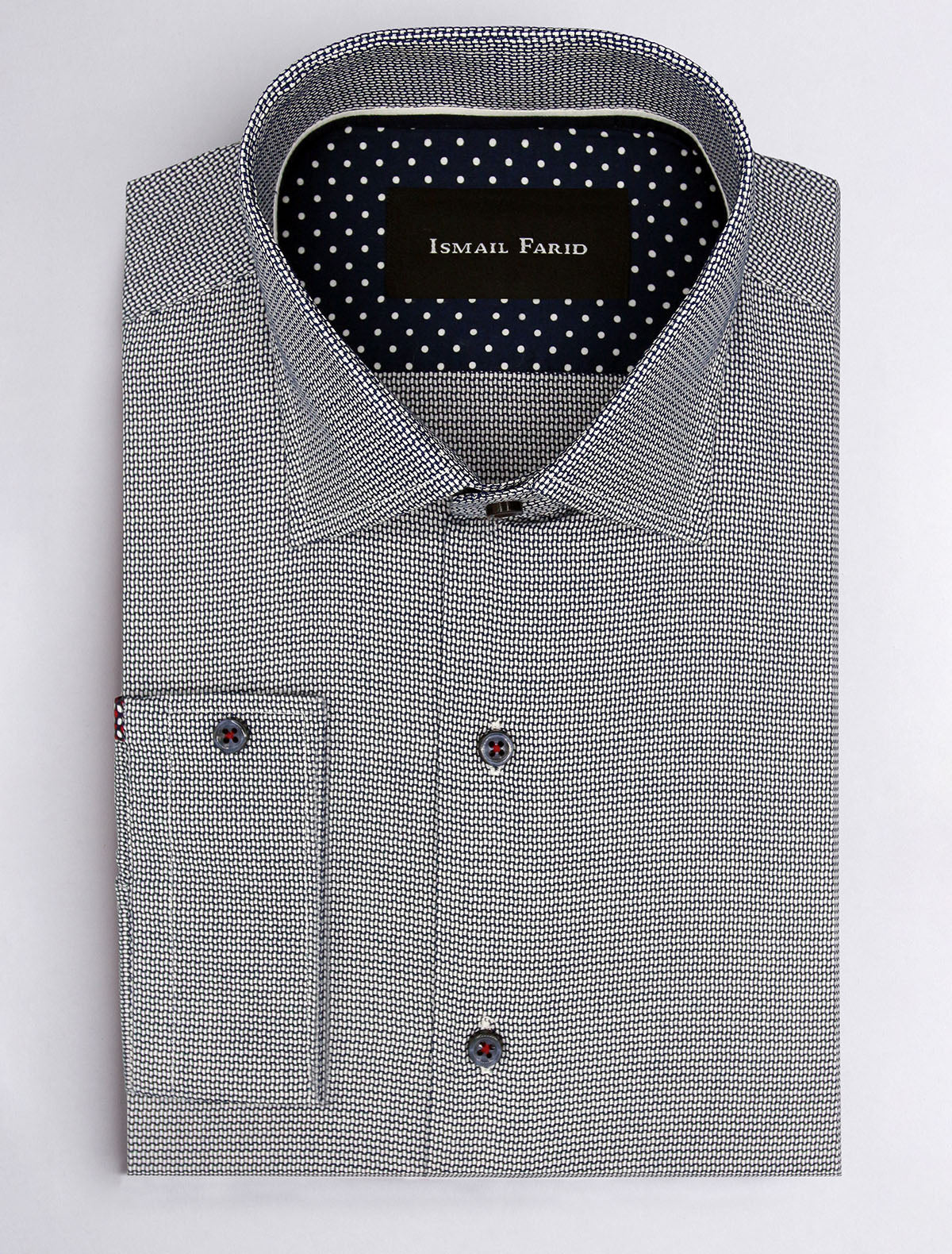 GRAY TEXTURED SHIRT
