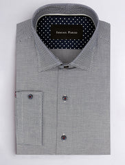 GRAY TEXTURED SHIRT