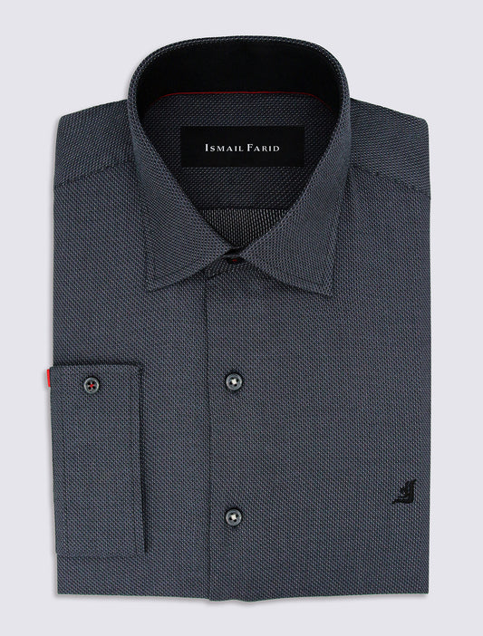 GRAY MICRO STRIPES SHIRT