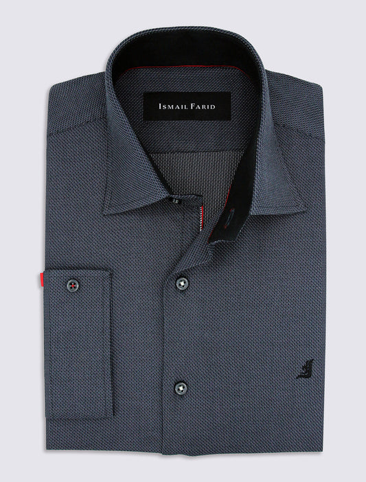 GRAY MICRO STRIPES SHIRT
