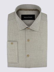BEIGE MICRO PRINT SHIRT