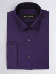 PURPLE MESH TEXTURE SHIRT-DSG830