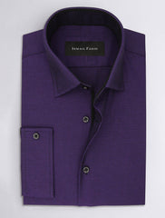 PURPLE MESH TEXTURE SHIRT-DSG830