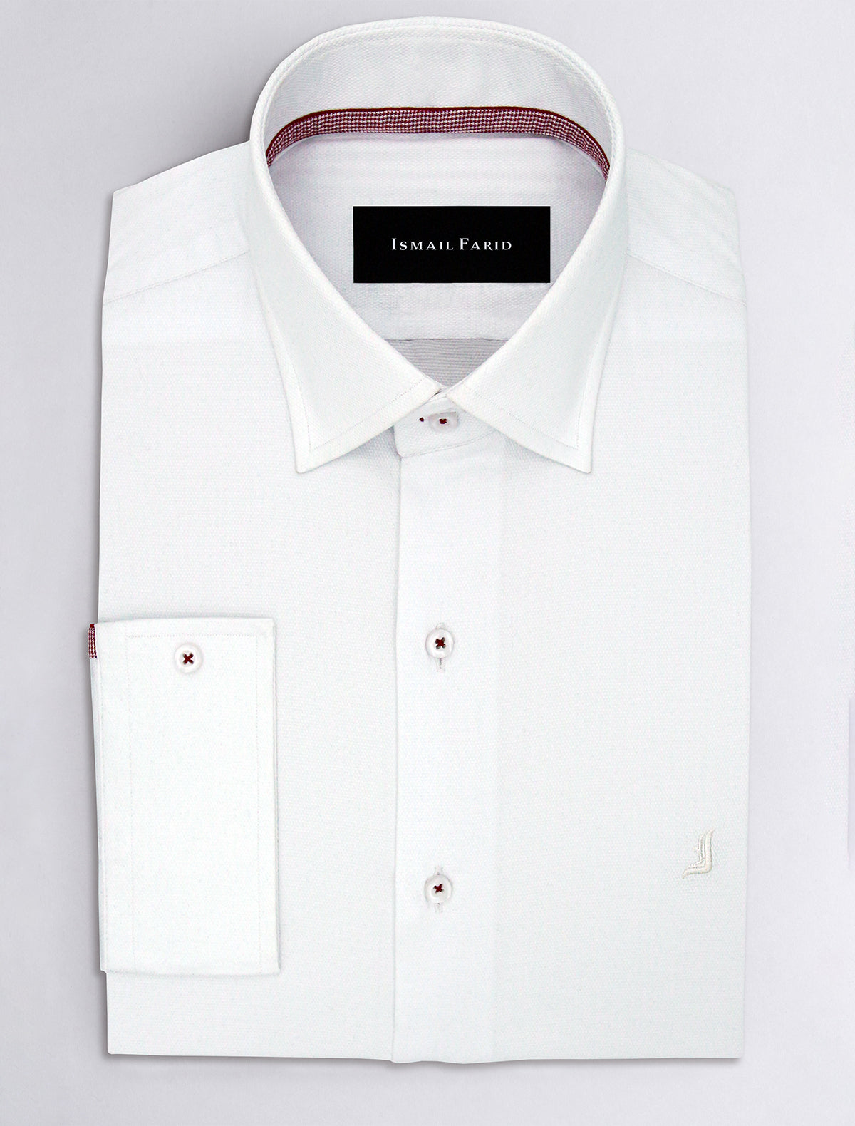 WHITE DIAMOND TEXTURE SHIRT