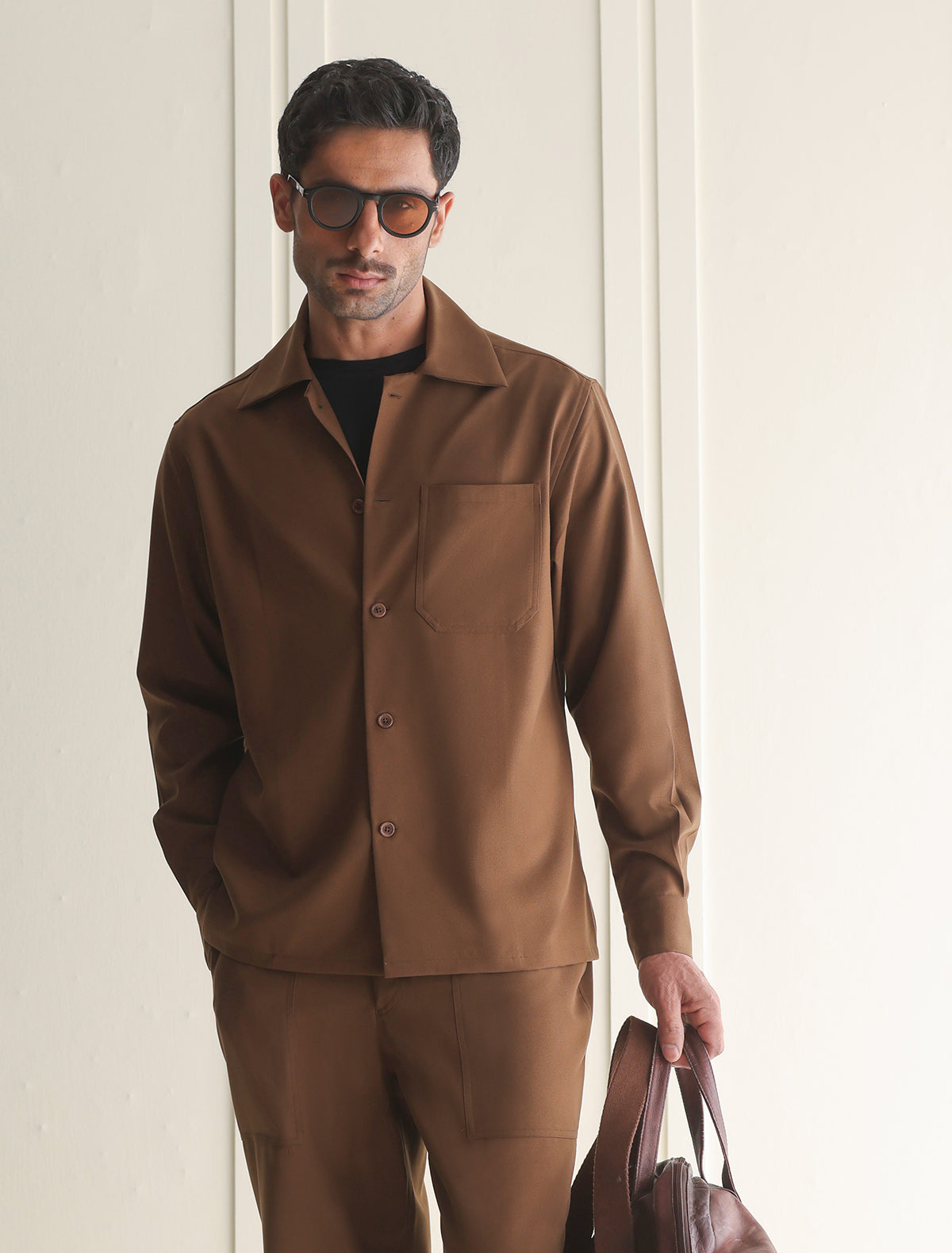TAN OVERSHIRT