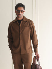 TAN OVERSHIRT