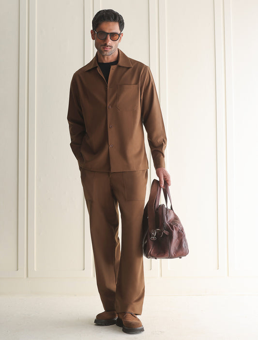 TAN OVERSHIRT