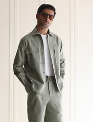 SAGE GREEN OVERSHIRT
