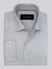 GRAY TEXTURED FORMAL SHIRT