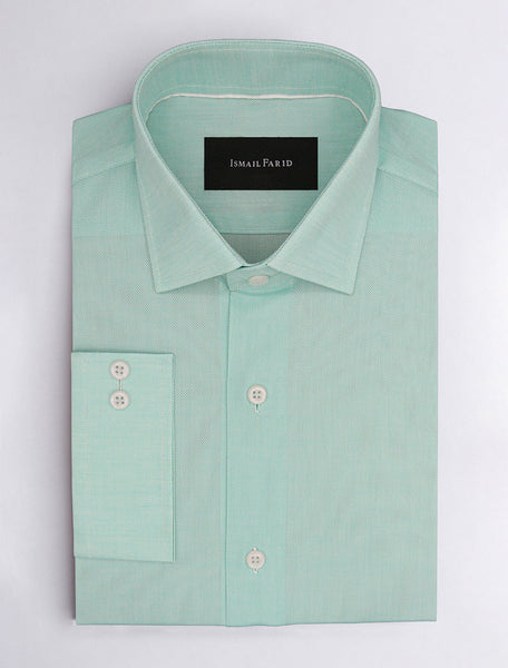 SEA GREEN TEXTURED SHIRT Ismail Farid SEA GREEN TEXTURED SHIRT Ismail Farid