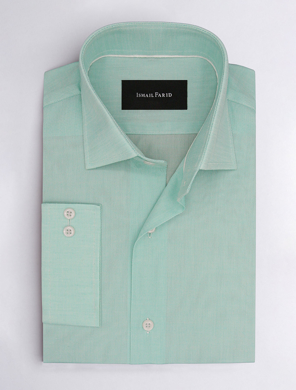 light green dress shirt SEA GREEN TEXTURED SHIRT – Ismail Farid