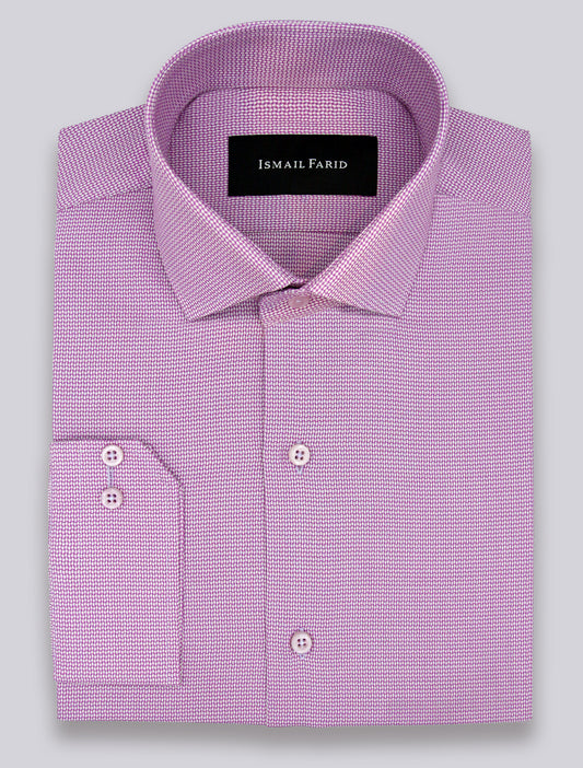 PINK TEXTURED FORMAL SHIRT