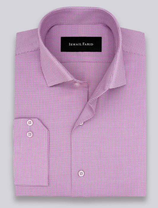 PINK TEXTURED FORMAL SHIRT