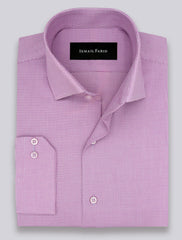 PINK TEXTURED FORMAL SHIRT
