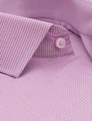 PINK TEXTURED FORMAL SHIRT