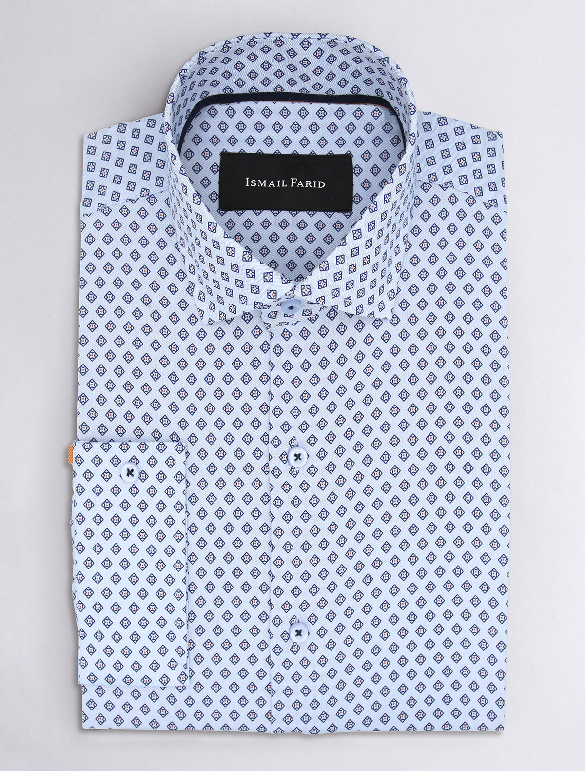 LIGHT BLUE PRINT SHIRT