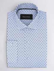 LIGHT BLUE PRINT SHIRT