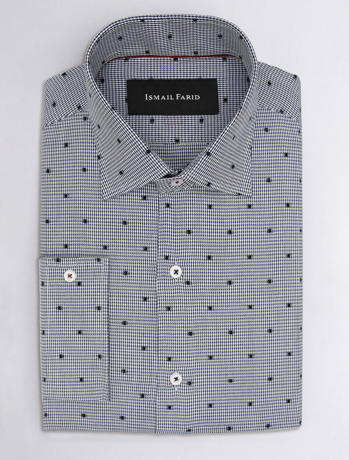 LIGHT GRAY PATTERNED SHIRT