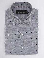 LIGHT GRAY PATTERNED SHIRT
