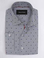 LIGHT GRAY PATTERNED SHIRT