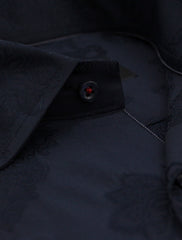 DARK NAVY SELF PRINT SHIRT