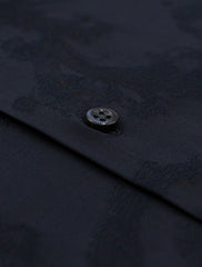 DARK NAVY SELF PRINT SHIRT