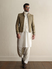 LIGHT GREEN EMBROIDERED JACKET