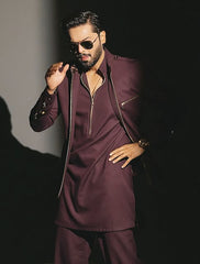 MAROON PRINCE COAT