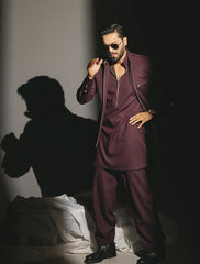 MAROON PRINCE COAT