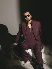 MAROON PRINCE COAT