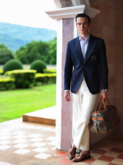 NAVY TWO BUTTONS BLAZER