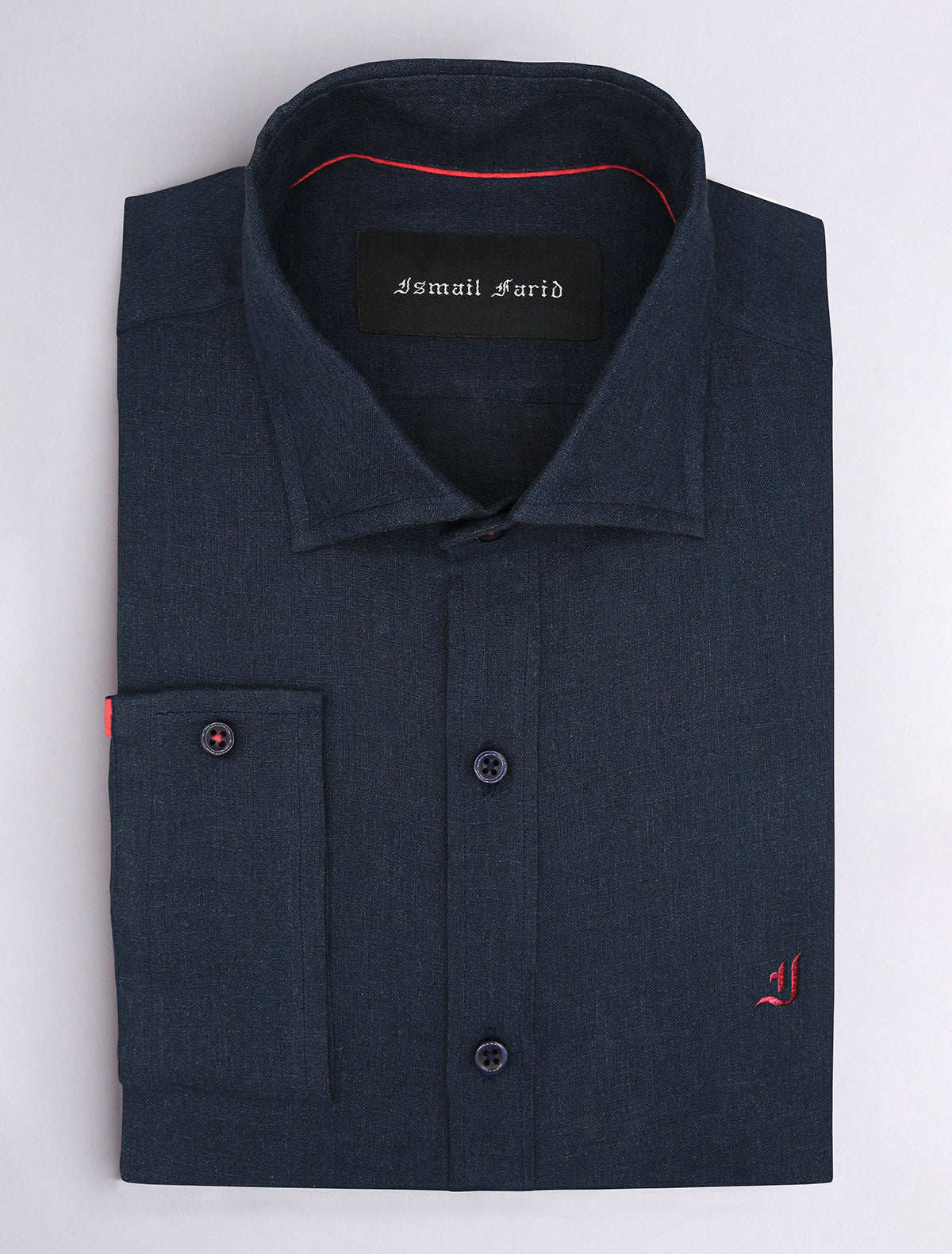 NAVY LINEN SHIRT