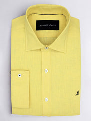 YELLOW LINEN SHIRT