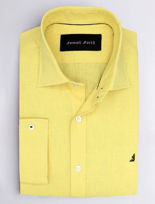 YELLOW LINEN SHIRT