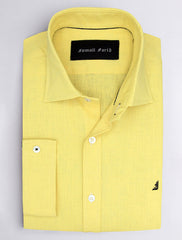 YELLOW LINEN SHIRT