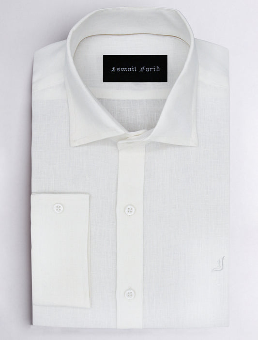 WHITE LINEN SHIRT