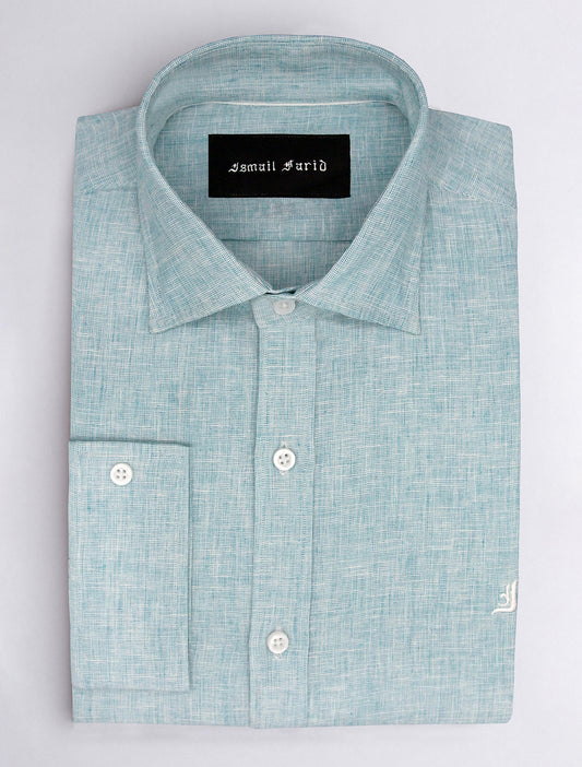 BLUE LINEN SHIRT