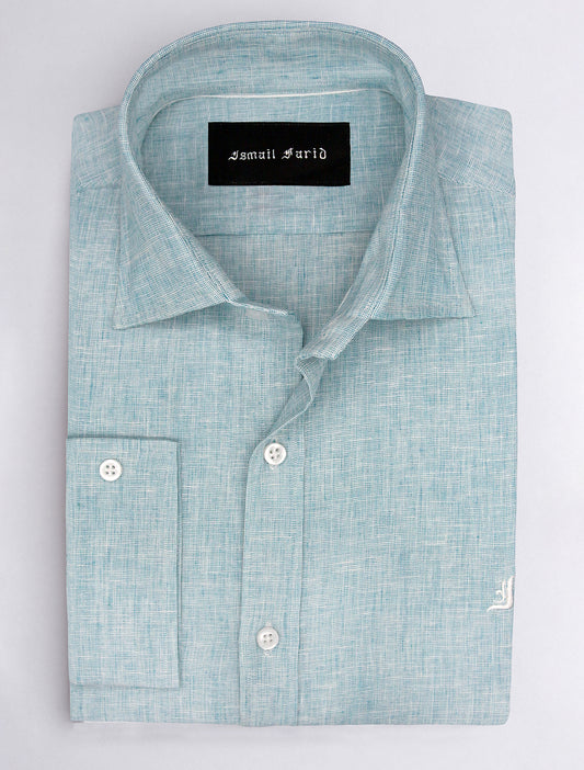 BLUE LINEN SHIRT