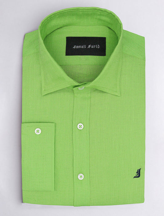 GREEN LINEN SHIRT