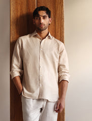 BEIGE LINEN SHIRT