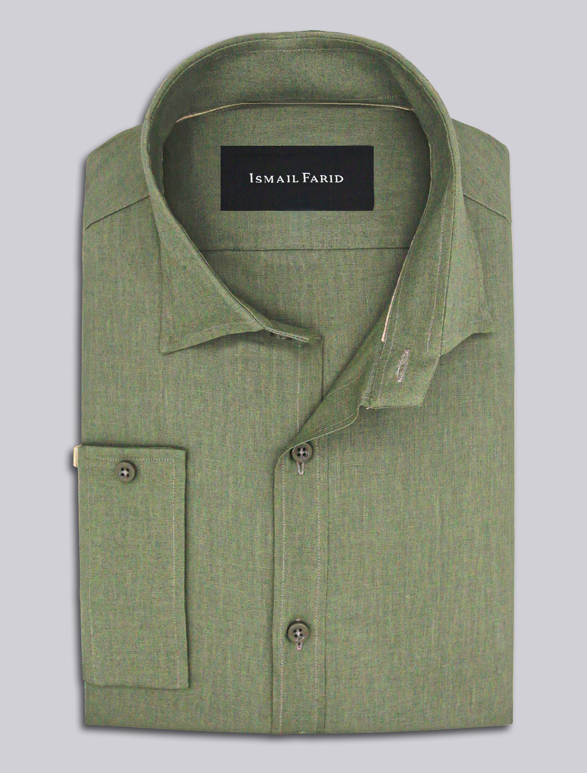 GREEN LINEN SHIRT